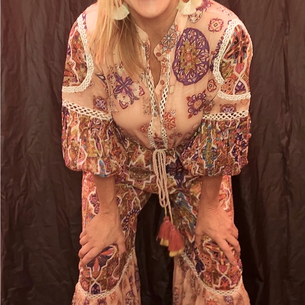 Barok multi color jumpsuit - Picture 2 of 2